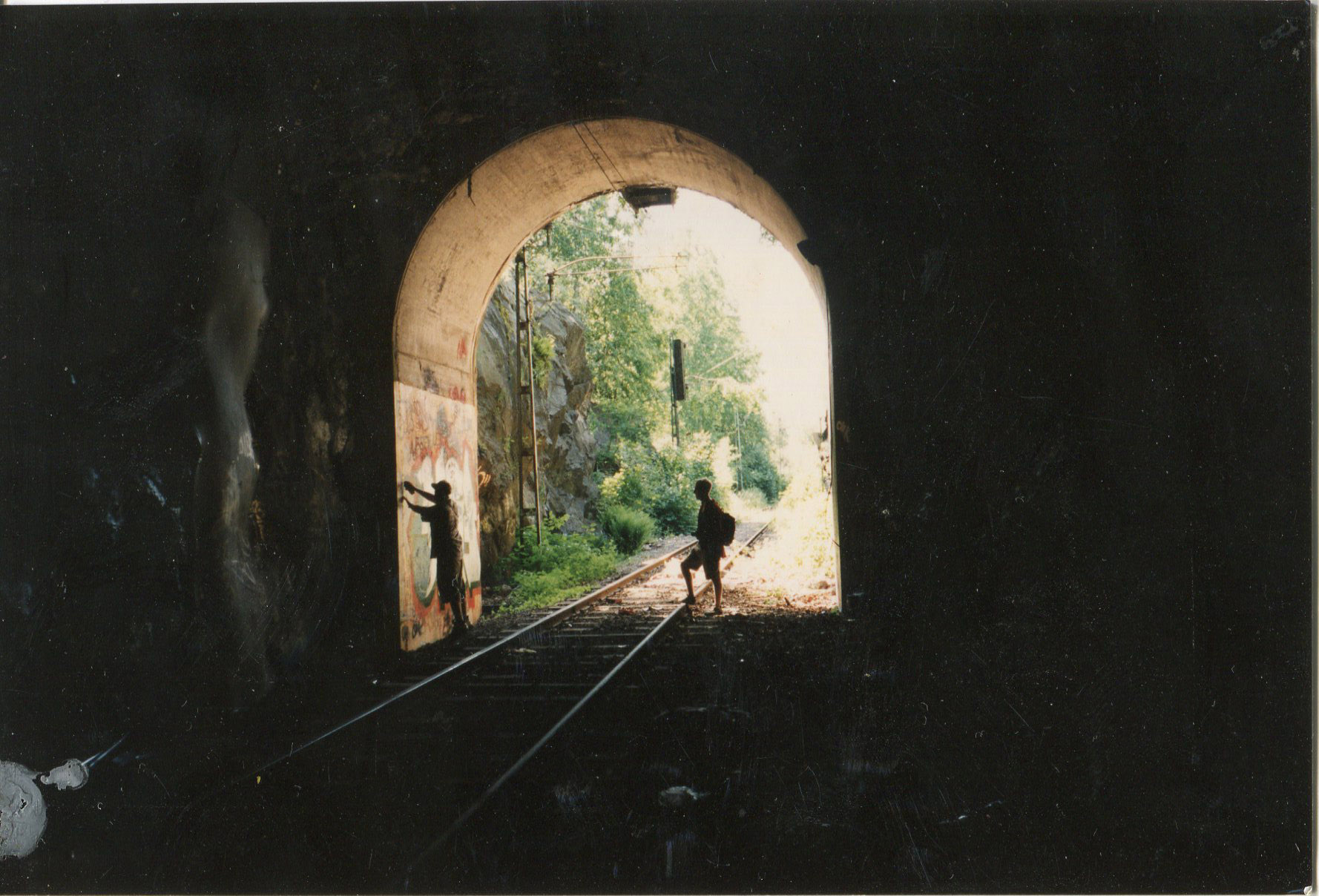 Finsta In His Youth Graffitiing Train Tunnels