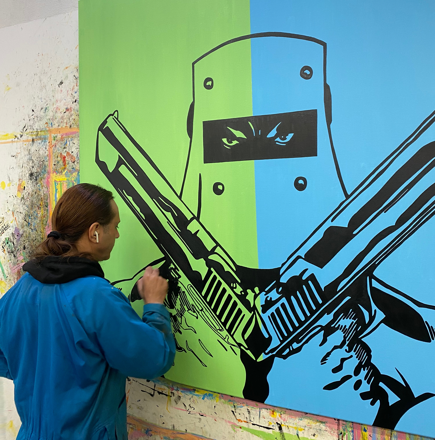 Johnny Romeo, Teen Wonder, 2025, acrylic and oil on canvas